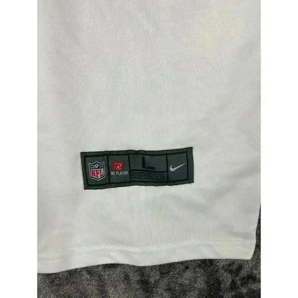 Nike New York Giants NFL #8 Daniel Jones On Field Men's L White Red Football - Picture 5 of 11